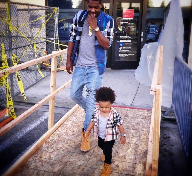 Stomping Around In His Timbs