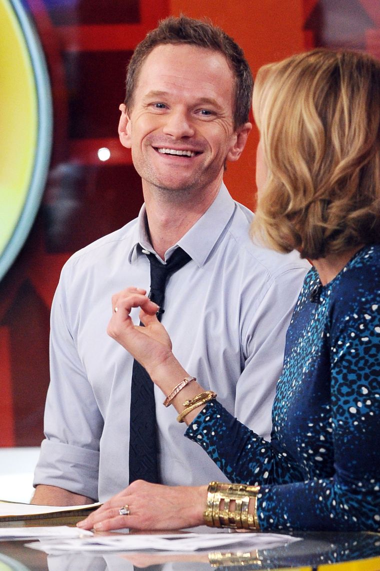 Neil Patrick Harris’ smile is legendary on the set of “Good Morning America” in NYC.