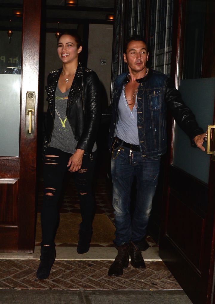 Rebound?! Paula Patton spotted leaving an NYC hotel with a cute mystery guy at midnight.