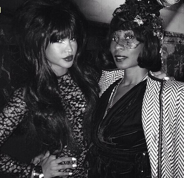 Cassie dresses up for a Halloween party.