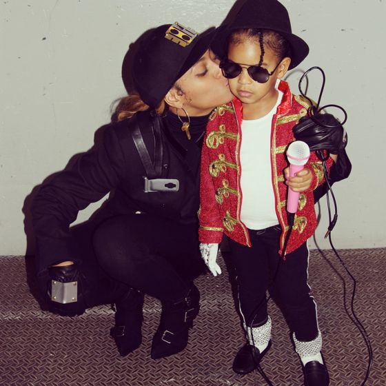Beyonce gave us many looks this Halloween, but none was cuter than these Janet and Michael Jackson costumes she and Blue sported.