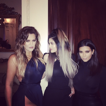 Khloe, Kylie, and Kim show off their sisterly bond.