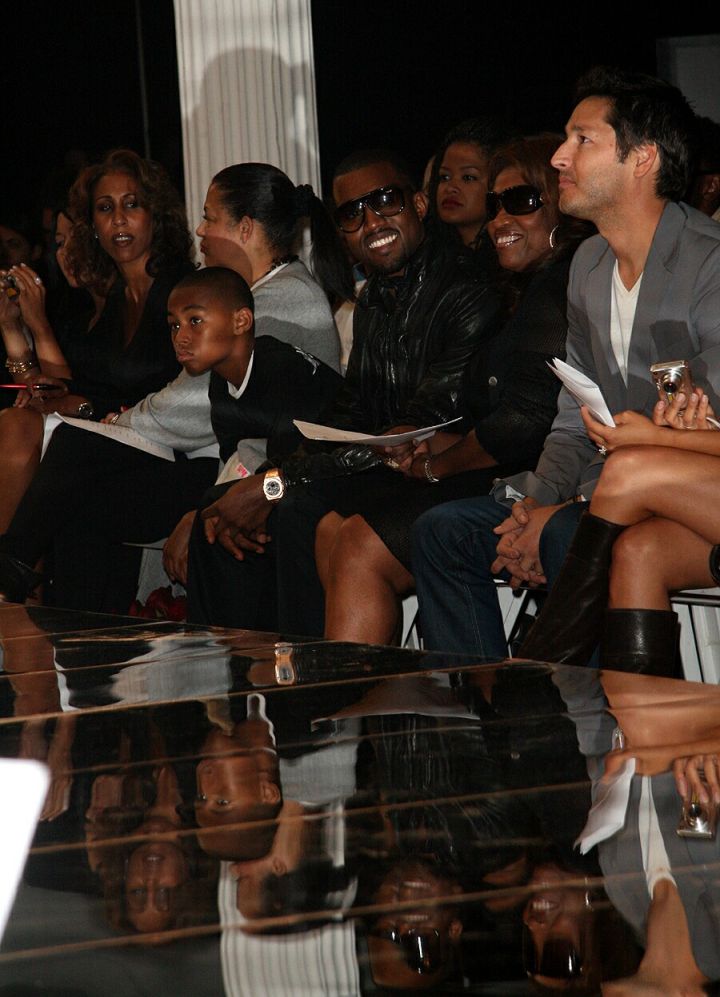 Front Row At Fashion Shows With His Mama.