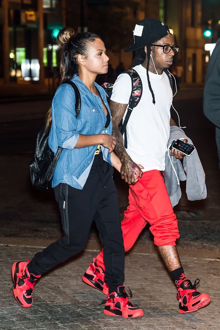 Rockin’ matching sneakers…How cute?