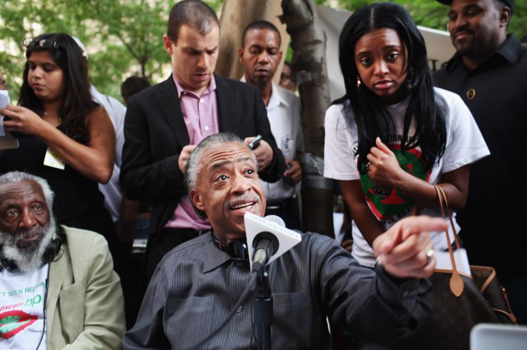 Al Sharpton always gets his voice out to the masses during times of protest.
