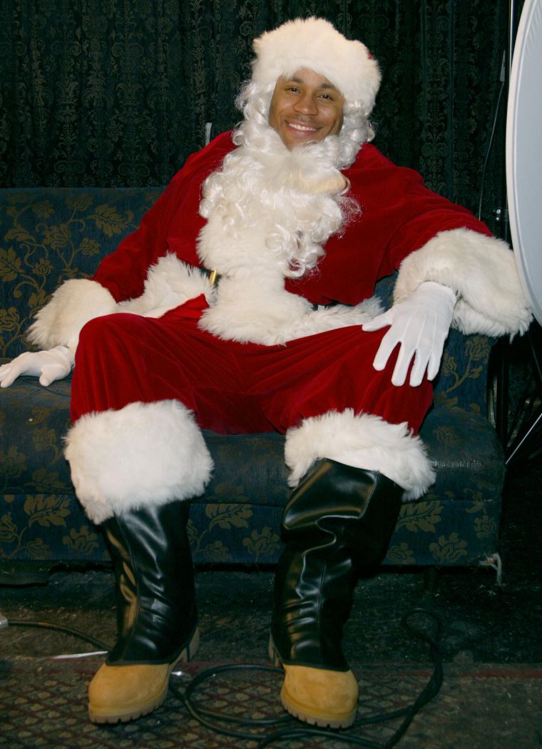 LL Cool J is probably the only Santa whose lip licking we don’t mind.