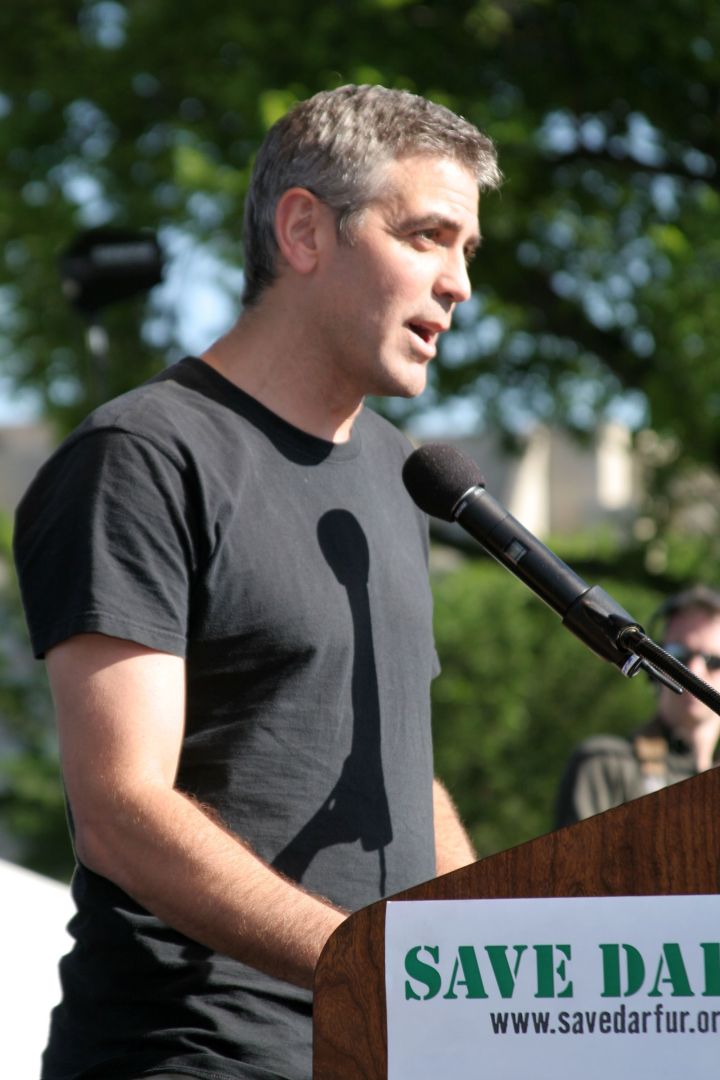 George Clooney spoke during “Save Darfur: Rally To Stop Genocide.”