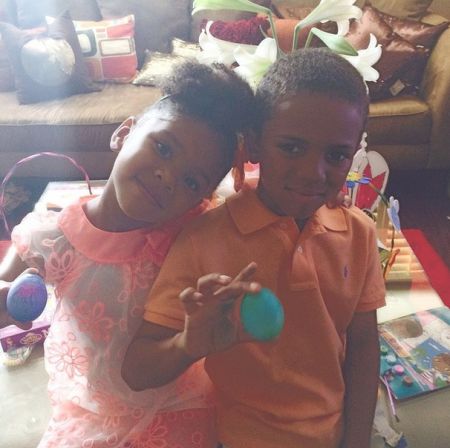 The Game and Tiffney Cambridge’s kids Cali and Justice.