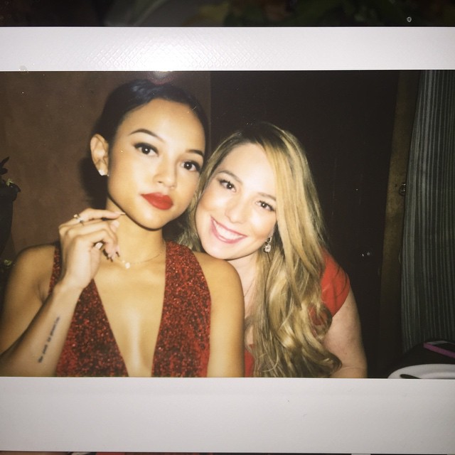 Karrueche and her agent.