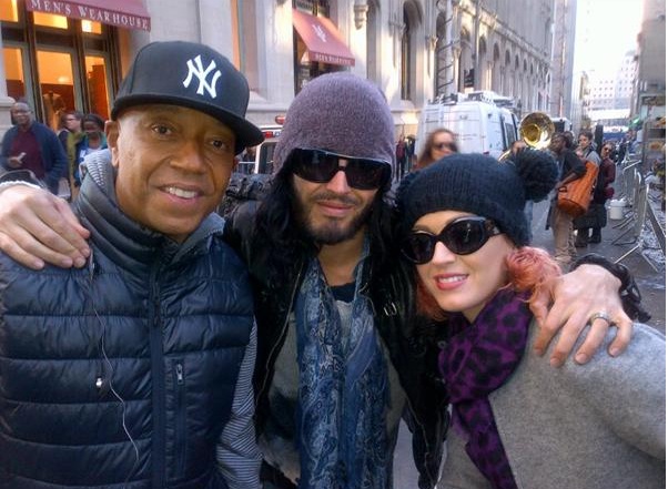Russell Simmons was joined by Katy Perry and Russell Brand during OWS.