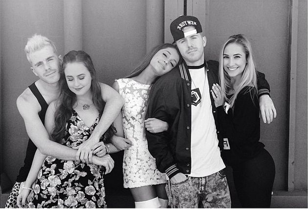 Ariana Letting Her Hair Down For Her Besties