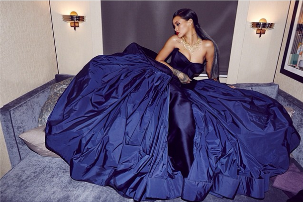 Rihanna has an amazing time with friends and family at her first-ever Diamond Ball.