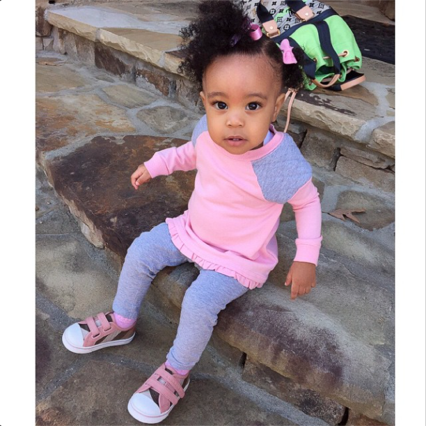 Monica and Shannon Brown’s daughter Laiyah.