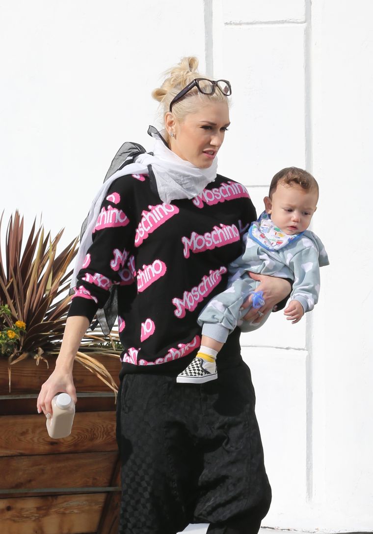Gwen Stefani and Gavin Rossdale’s newborn son Apollo.