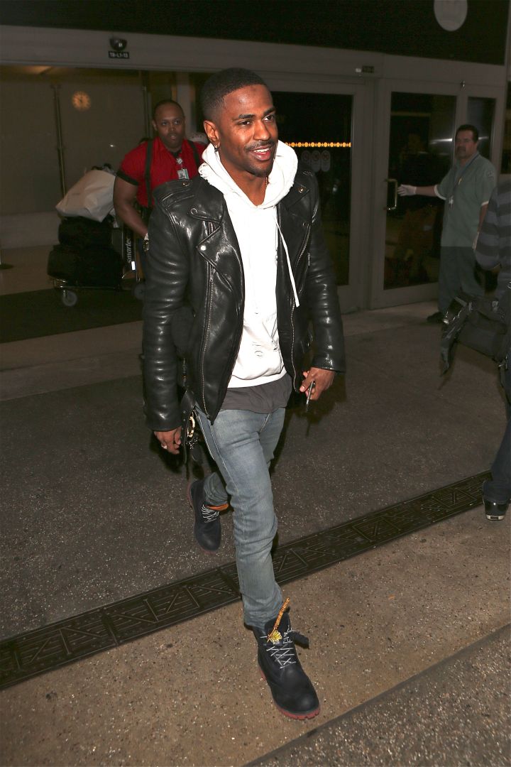 Oh God! Big Sean shows off some serious swag as he arrives into LAX.