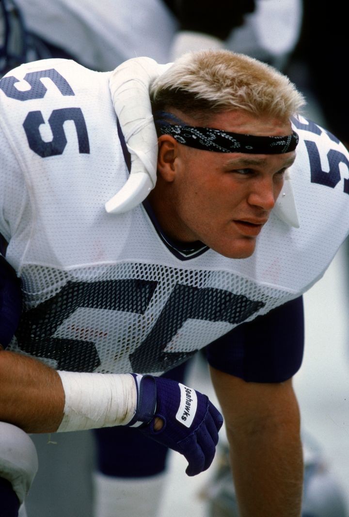 Brian Bosworth, aka The Boz, was banned from college football for taking steroids, but then went on to the NFL where he was widely considered a bust. He only played 3 seasons.
