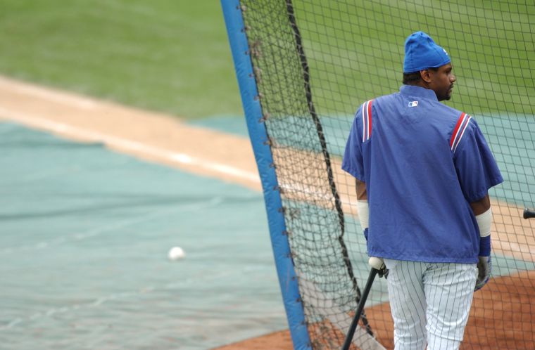 In 2003, Sammy Sosa hit 40 home runs, but he was caught using a corked bat to hit the ball harder during a game, which put a cloud over his other homers.