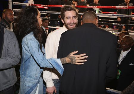 Rihanna, Jake Gyllenhaal, and Jay Z share a precious moment.