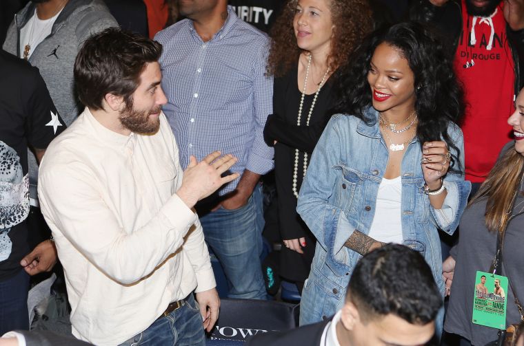 Jake Gyllenhaal has some fun with RiRi.