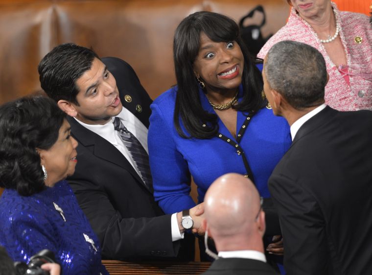 This woman was pretty geeked to meet Obama, no?