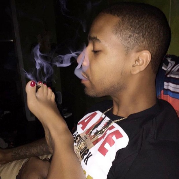 Meanwhile, Juelz Santana is still blazing up on the daily, but he has also finally settled down with the mother of his children, Kimbella. He’s even upped the ante with combining those two favorite things, as we can see. Look at this man flourish!