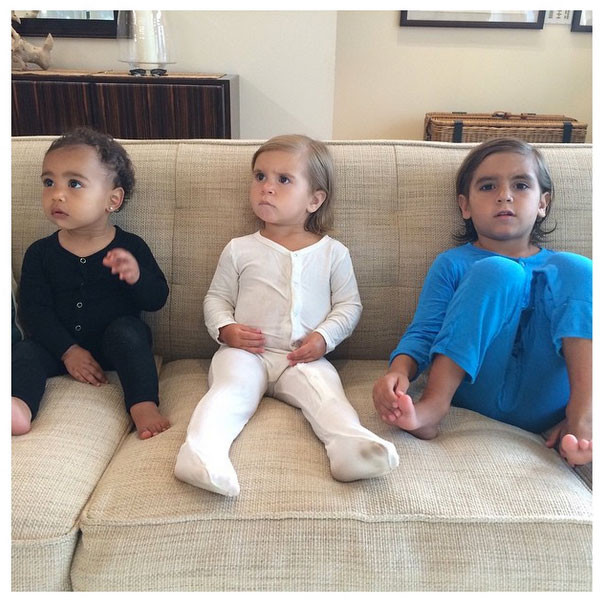 North West & Penelope and Mason Disick
