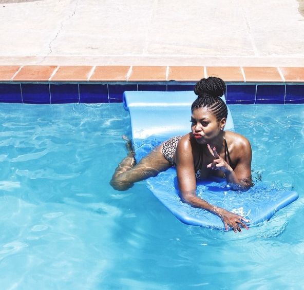 Because this reminds us of something we would do in the pool. Basically…we’re all Taraji.