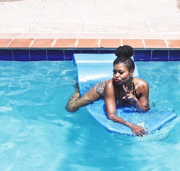Because this reminds us of something we would do in the pool. Basically…we’re all Taraji.
