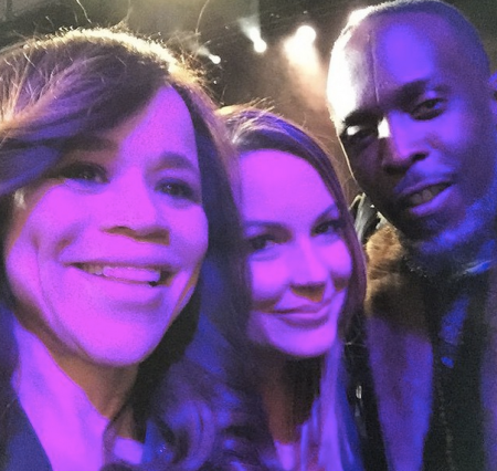 Angie Martinez posted this photo with Michael K. Williams.