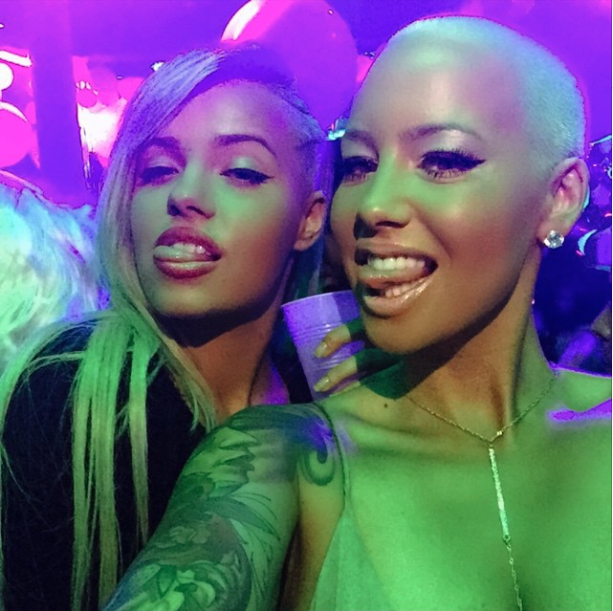 Amber Rose hits the club in Miami.