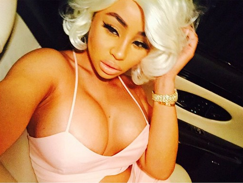 Blac chyna previews her look before a night out.