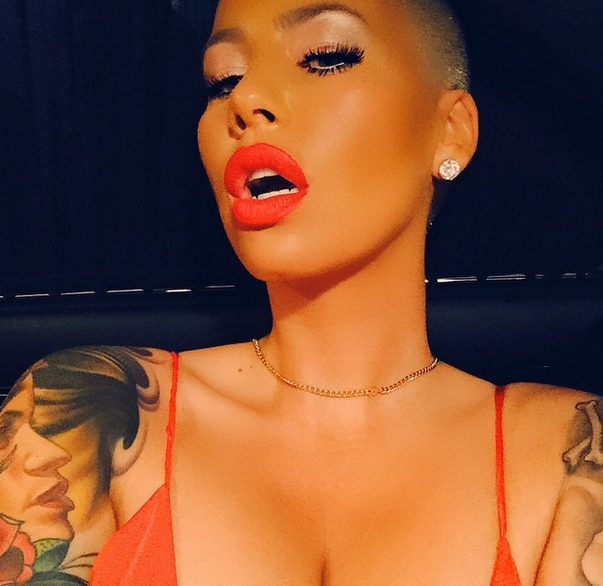 Amber Rose takes a hot selfie.
