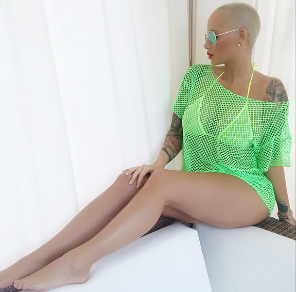 Amber Rose gives us some leg action.