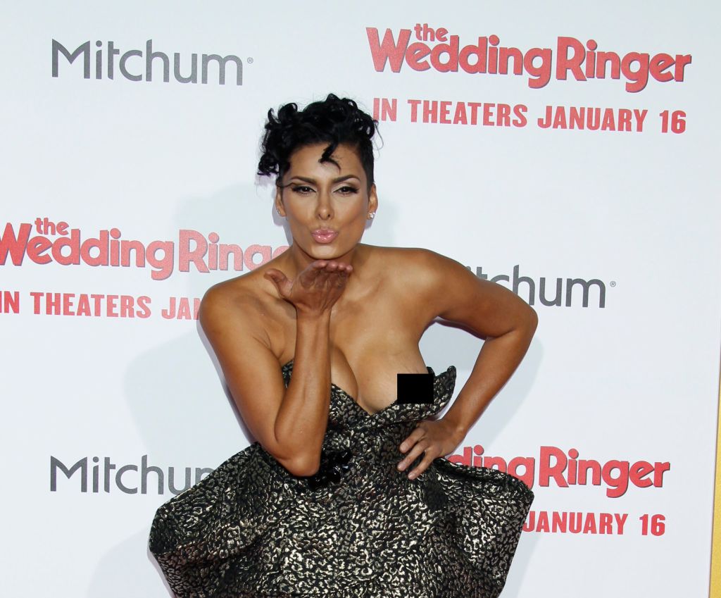 The awkward moment when your boob casually pops out on the red carpet,  Laura Govan knows what we mean - OK! Magazine
