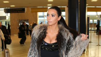 Kim Kardashian departing JFK Airport in NYC