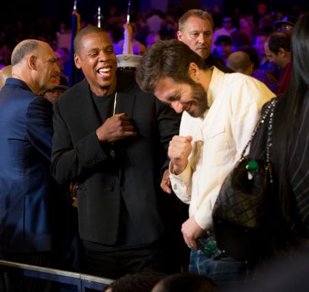 Jay Z and Jake share a good laugh.