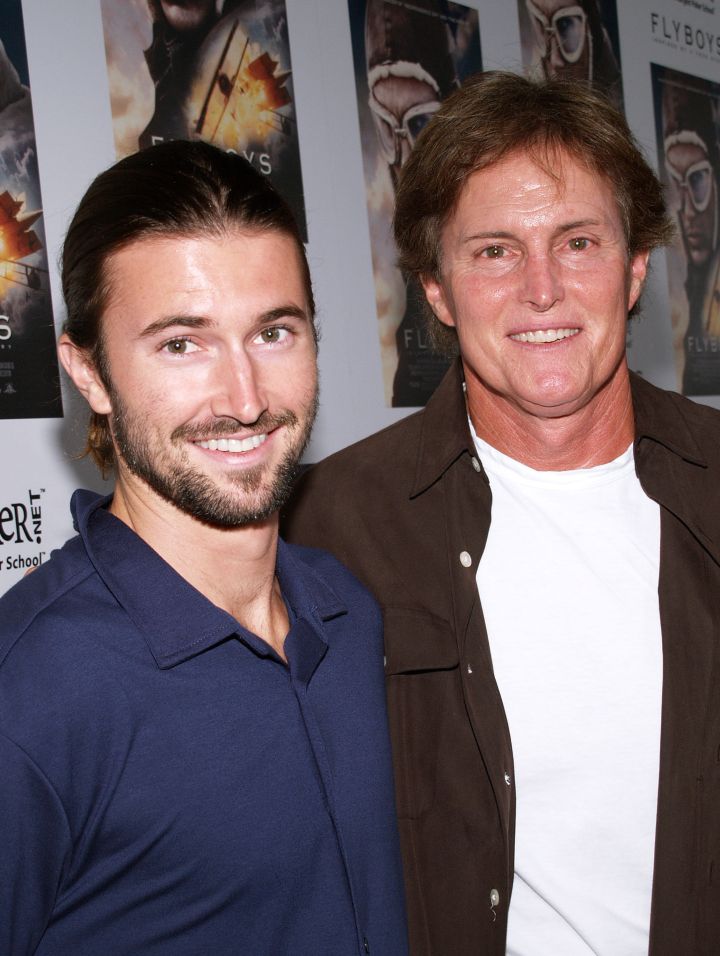 Bruce poses with his son Brandon.