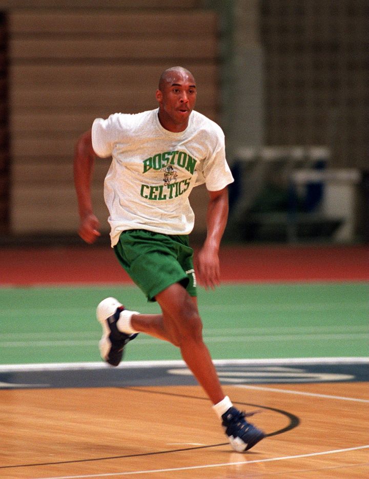 Safe to say the Celtics regret passing on this one: Kobe Bryant Pre-Draft workout, 1996.