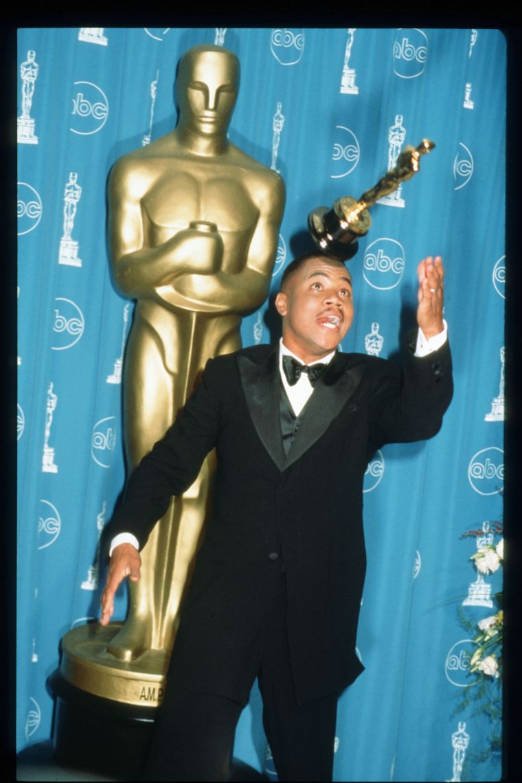 Cuba Gooding Jr. was a bit excited when he won Best Supporting Actor for his role in “Jerry Maguire.”