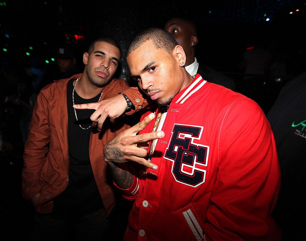 Drake and Chris Brown at Greenhouse in NYC