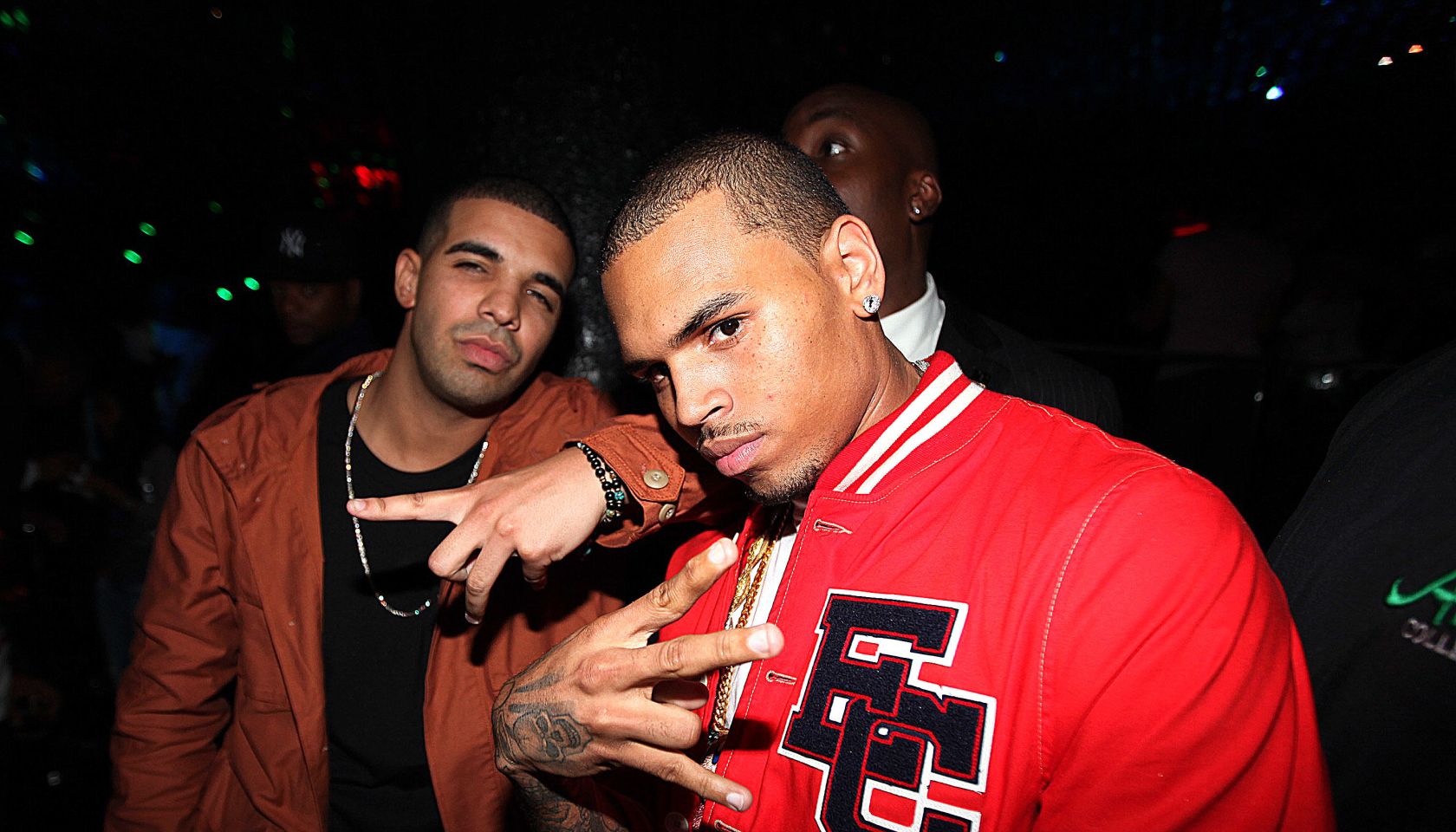 Drake and Chris Brown at Greenhouse in NYC