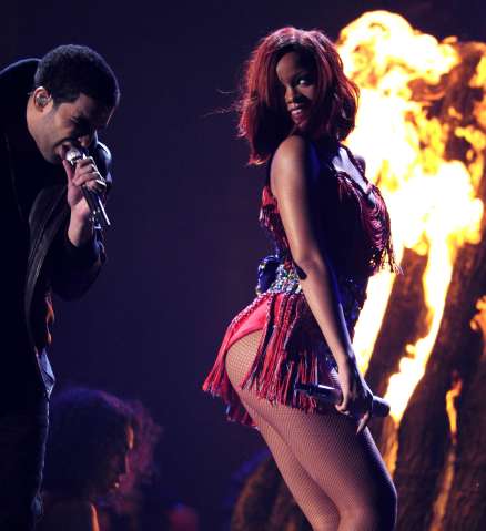 Drake and Rihanna perform at 53rd Annual Grammy Awards