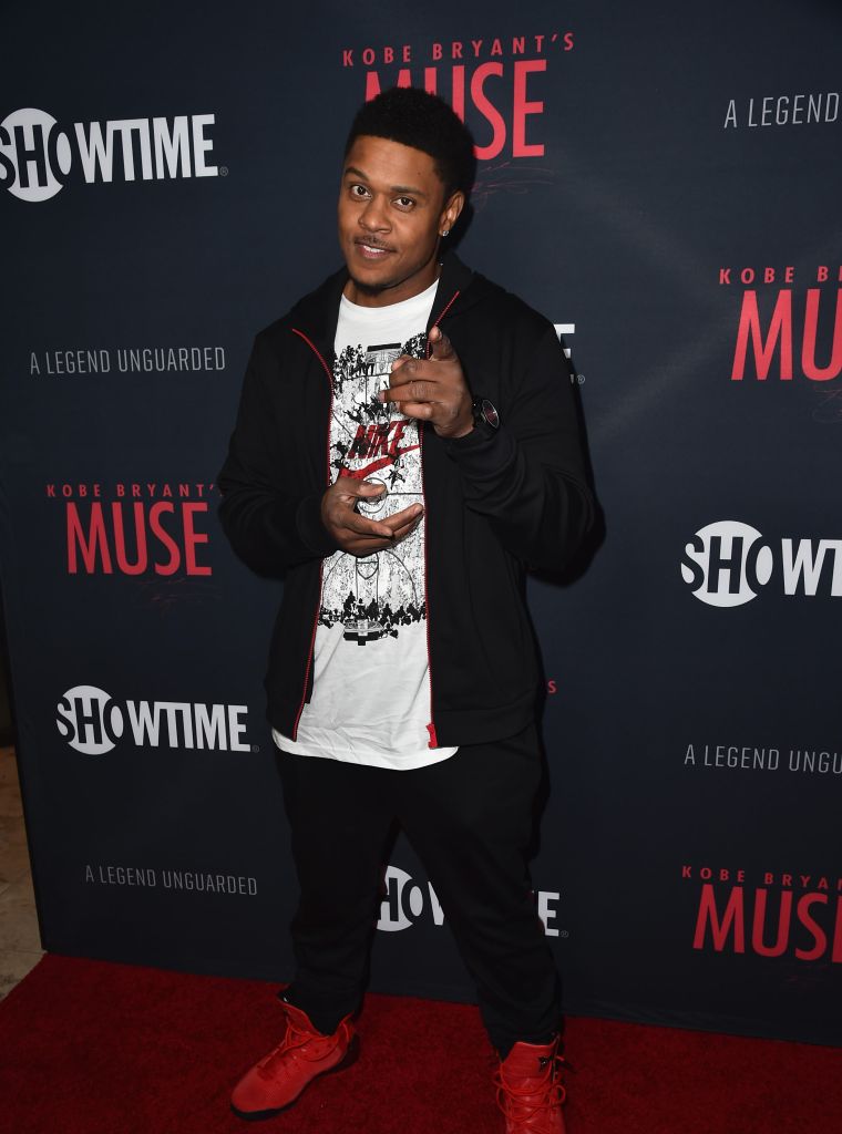 Pooch Hall is cool as always at the premiere of "Kobe Bryant's Muse."