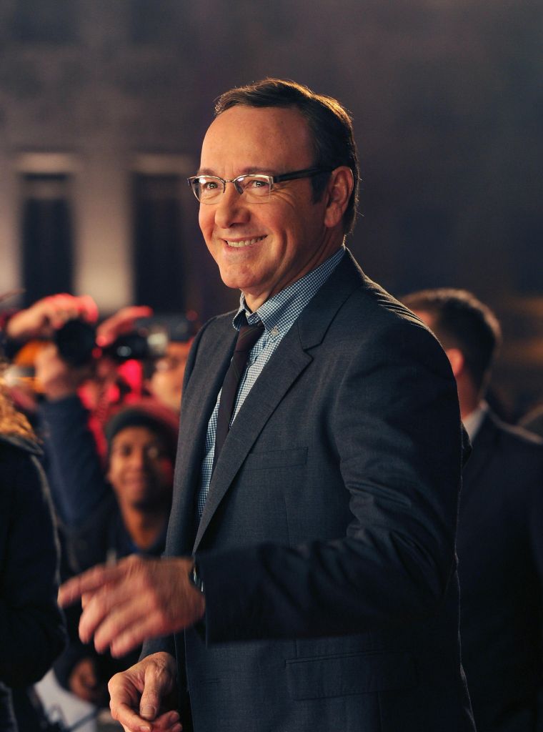 Kevin Spacey is as thrilled as we all are at the Season 3 Premiere of "House of Cards."