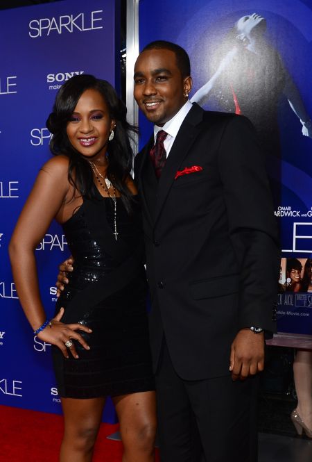 Bobbi Kristina and Nick Gordon at the premiere of “Sparkle” at Grauman’s Chinese Theater in Hollywood.