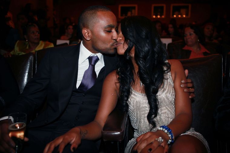 Nick Gordon kisses Bobbi Kristina Brown at “The Houstons: On Our Own” series premiere party.