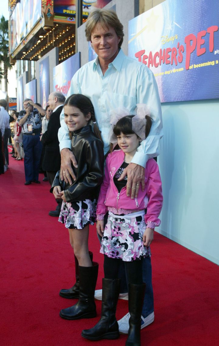 Bruce raises his last two girls, Kendall and Kylie Jenner.