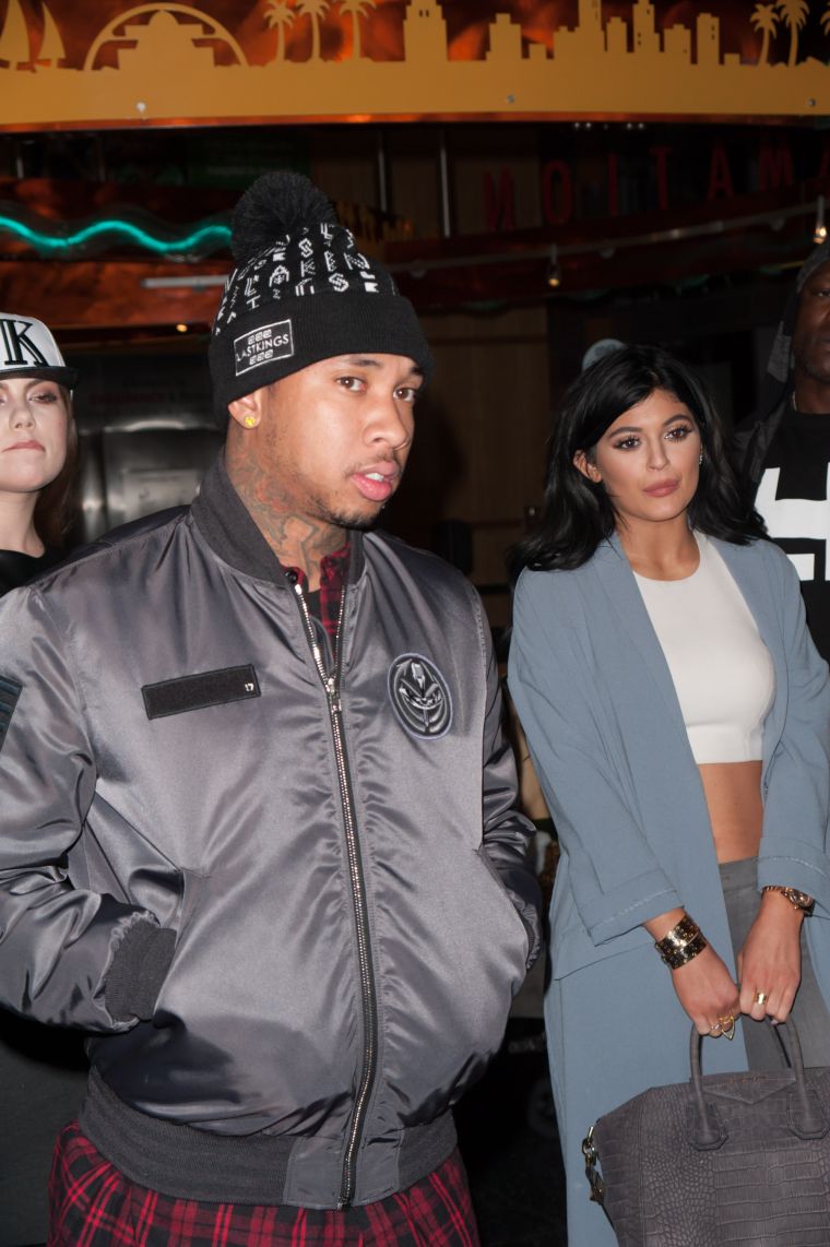Kylie and Tyga do good deeds at a children’s hospital together.