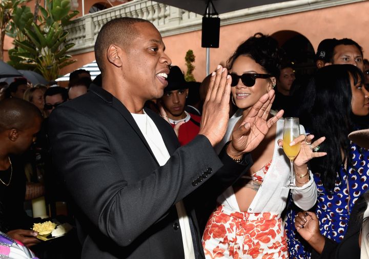 Rihanna and Jay Z party together