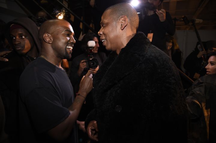 Kanye also got major support from Jay Z while backstage.